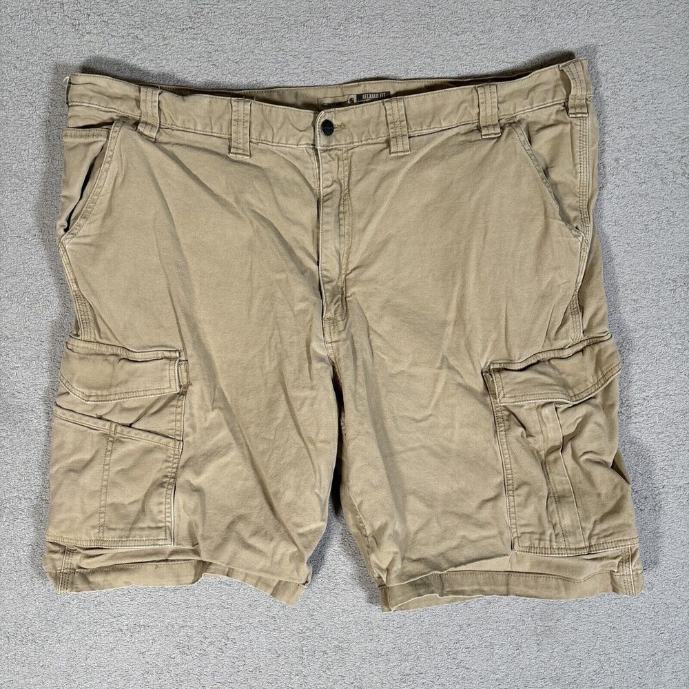 Carhartt Rugged Flex Cargo Shorts Mens Size 46 Fit 44" Tan Relaxed Fit Khaki Tan